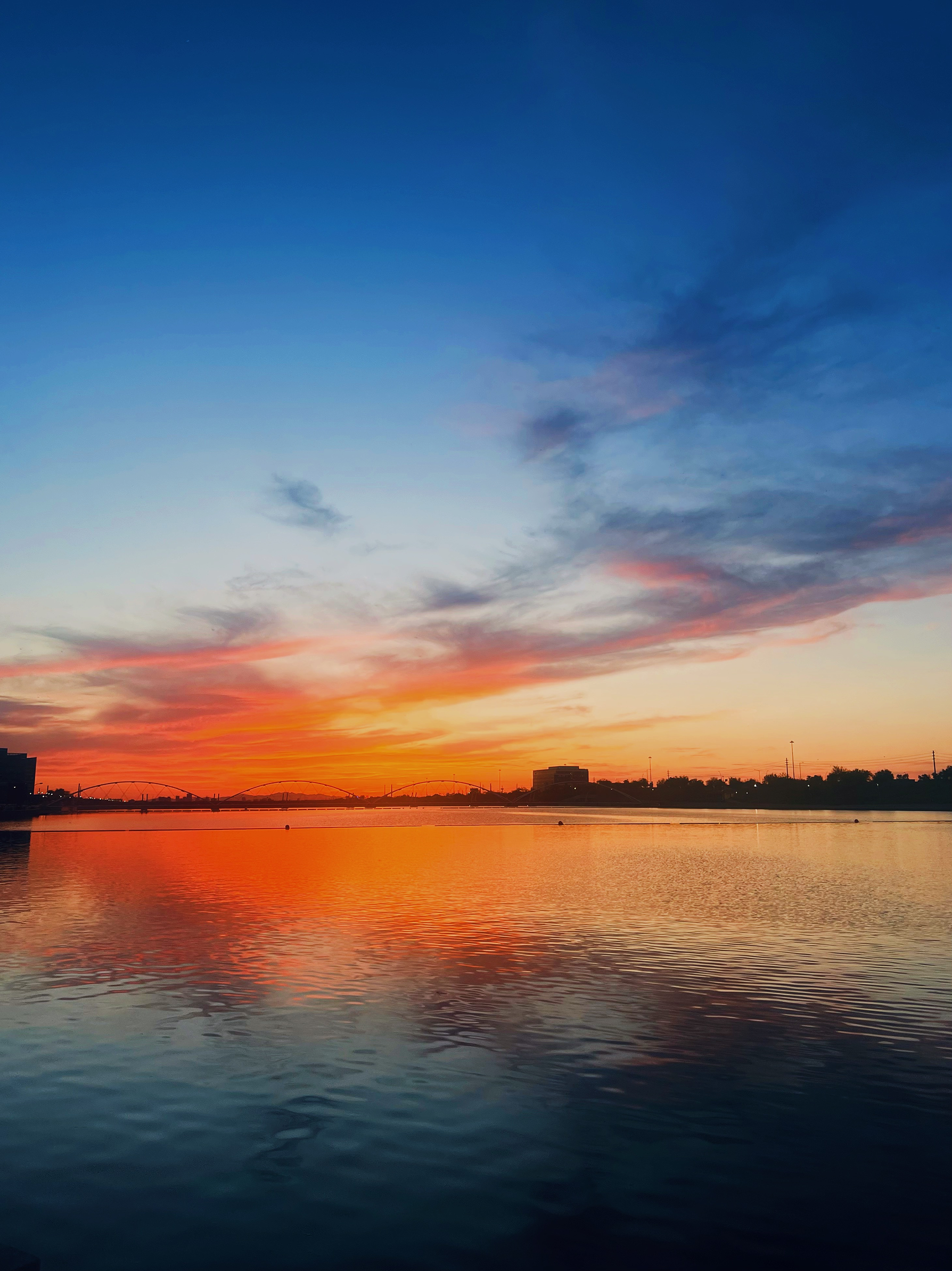 Tempe Town Lake at sunset